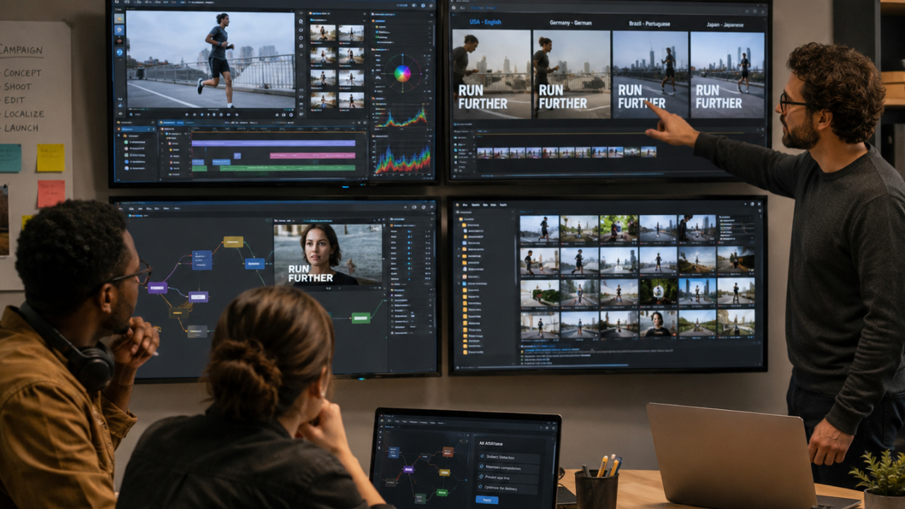 AI-powered content production and localisation workflow.